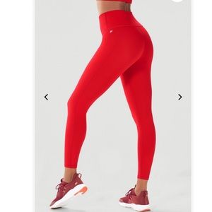 Red Fabletics Powerhold 7/8